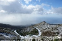 Parque Ecológico do Funchal coberto de neve