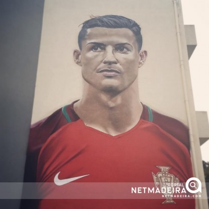 Mural de homenagem a Cristiano Ronaldo