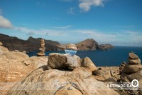 Ponta de Sao Lourenco on a crystal ball