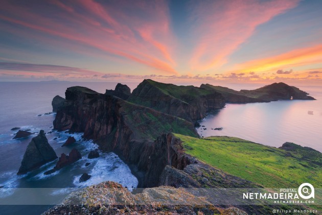 Ponta de Sao Lourenco ao amanhecer