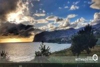 Entardecer com vista para a baía de Câmara de Lobos