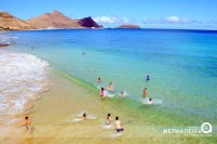 Praia no Porto Santo