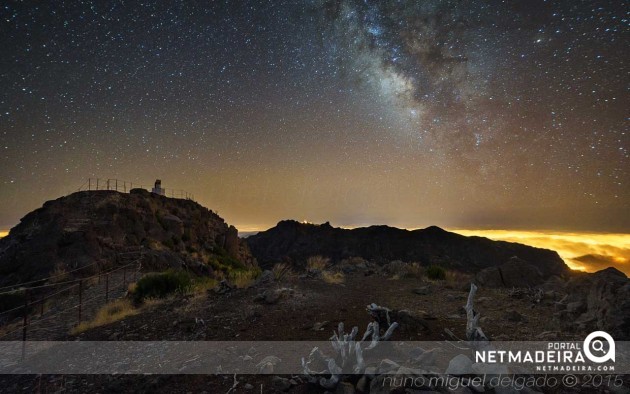 Pico Ruivo debaixo das estrelas