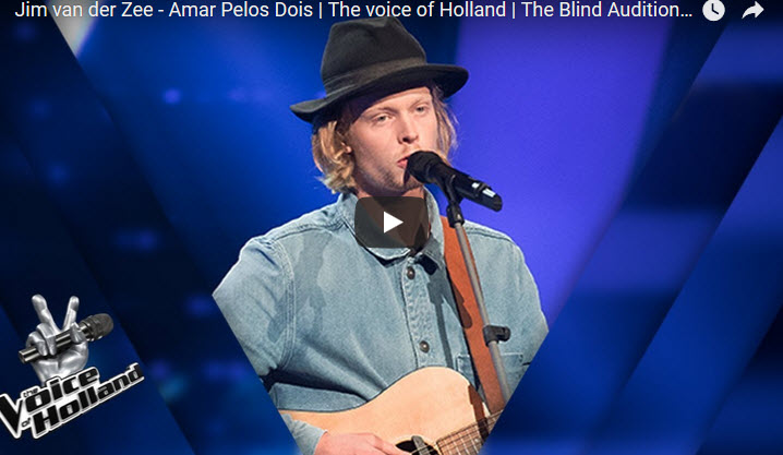 Jim van der Zee – Amar Pelos Dois | The voice of Holland | The Blind Auditions | Season 8 [vídeo]